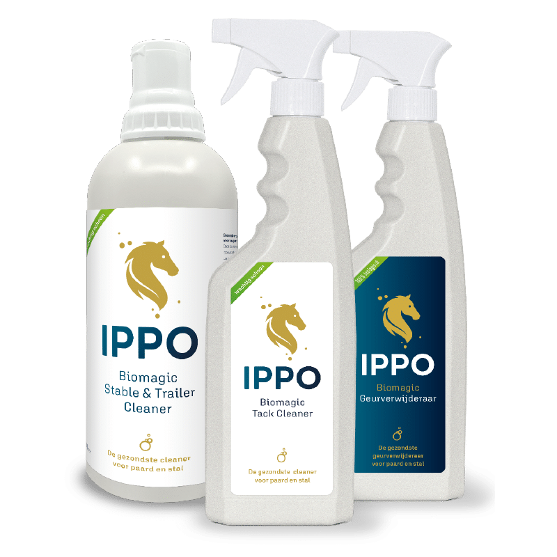 Ippo natuurlijke schoonmaakproducten voor paarden